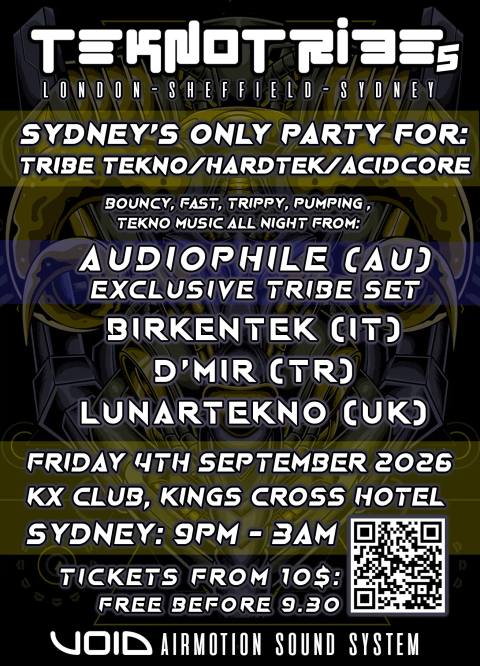 Teknotribe05Sydney - Tribe Tekno - Hardtek - Acidcore all night! at KX Club, Kings Cross, NSW