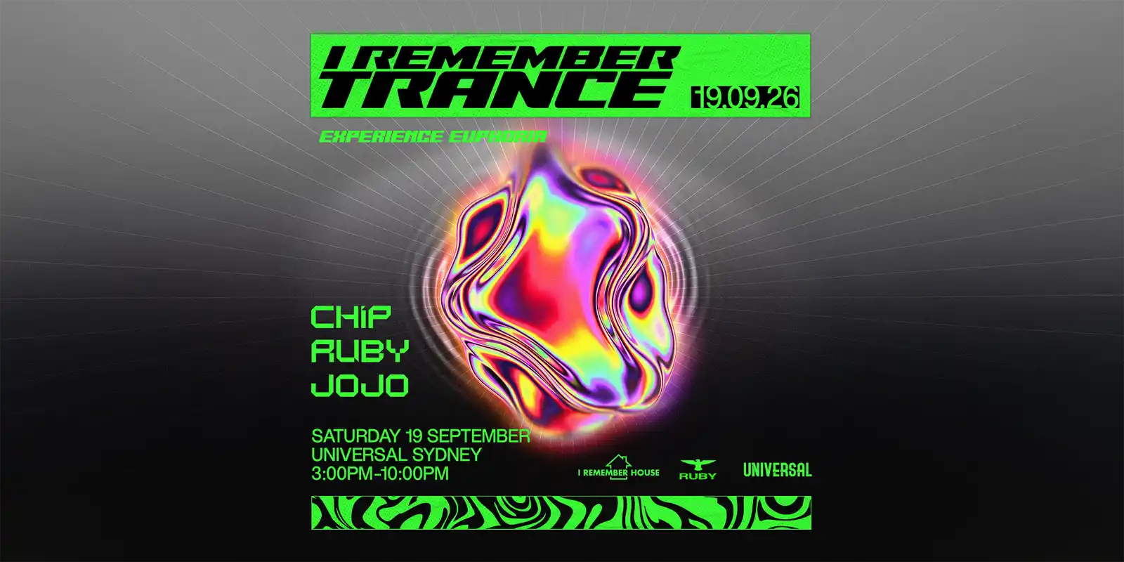 I Remember Trance - SAT 19th SEPT @ Universal Sydney