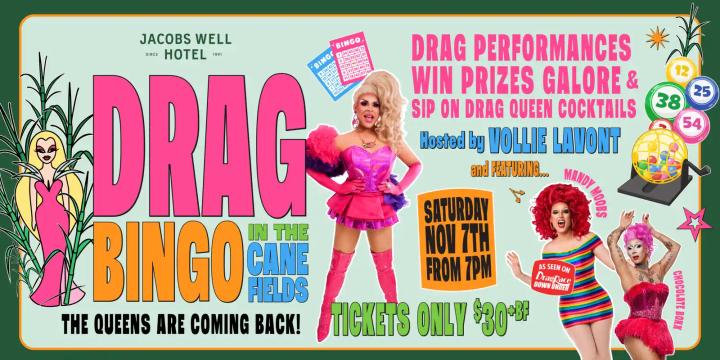 Drag Bingo in the Cane Fields | Jacobs Well Hotel