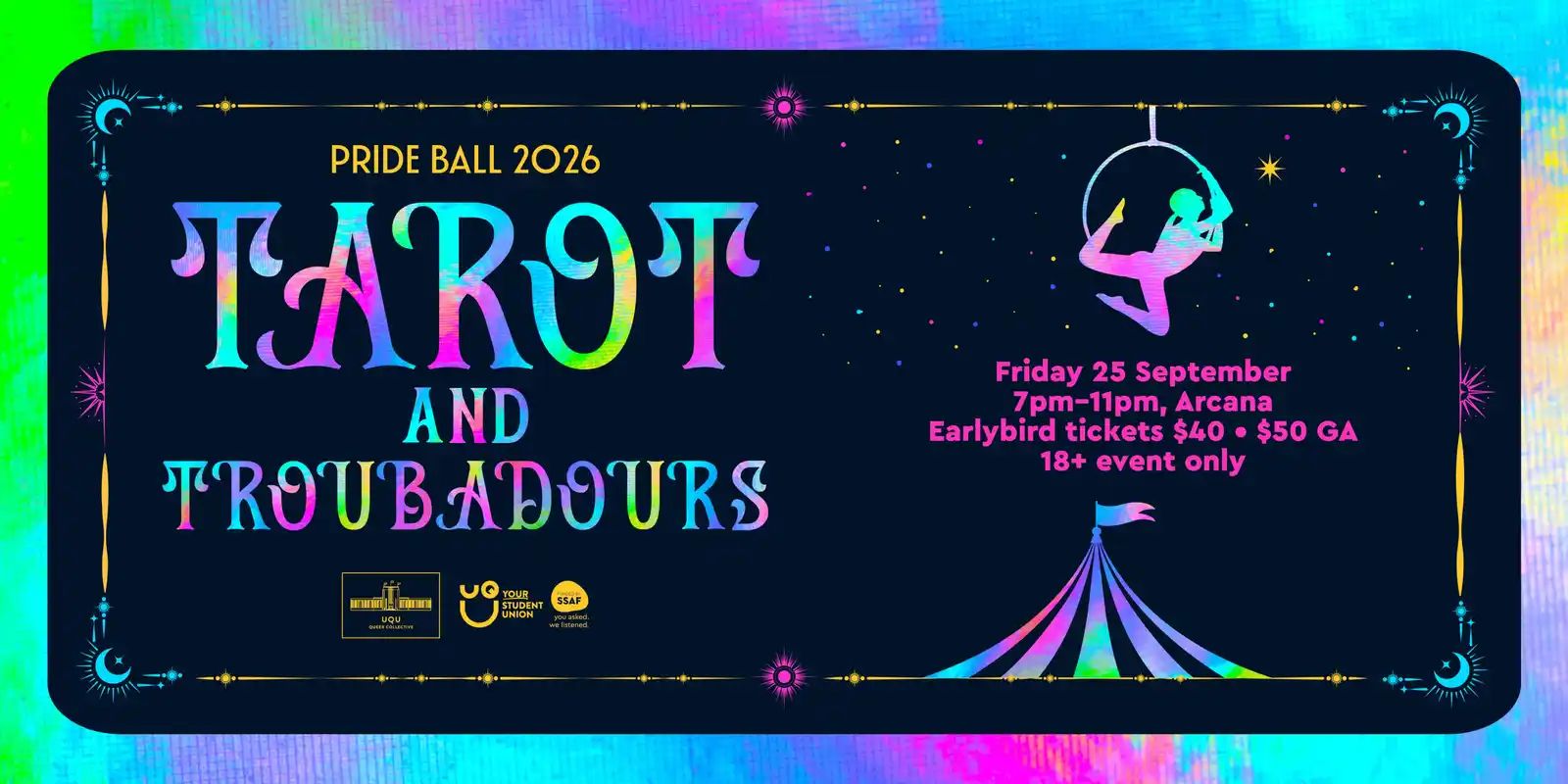 Pride Ball 2026 - Tarot and Troubadours