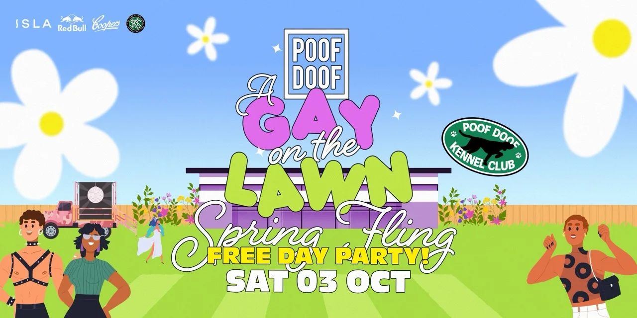 A GAY ON THE LAWN: SPRING FLING – SATURDAY 3RD OCTOBER 2026