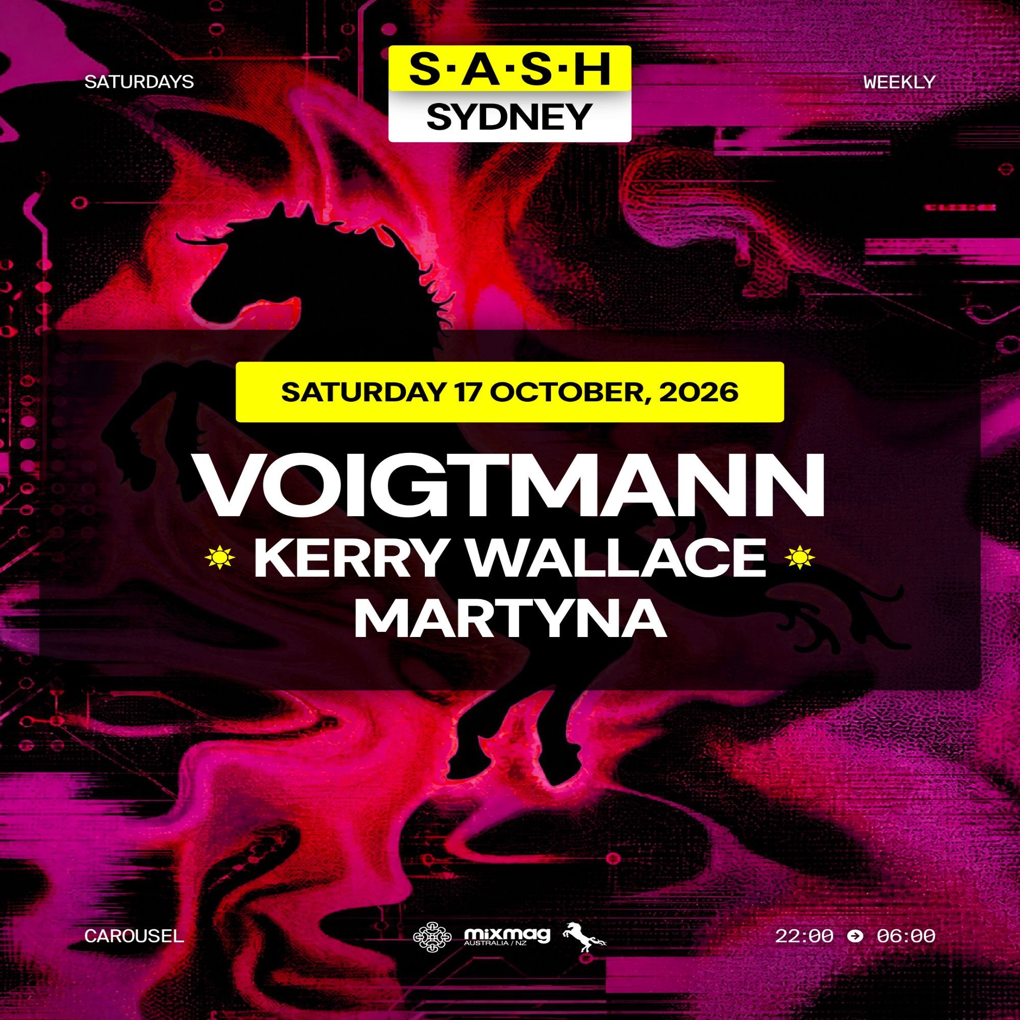 ★ S.A.S.H Sydney ★ Voigtmann ★ Saturday 17th October ★