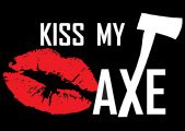 Kiss My Axe Alexandria logo