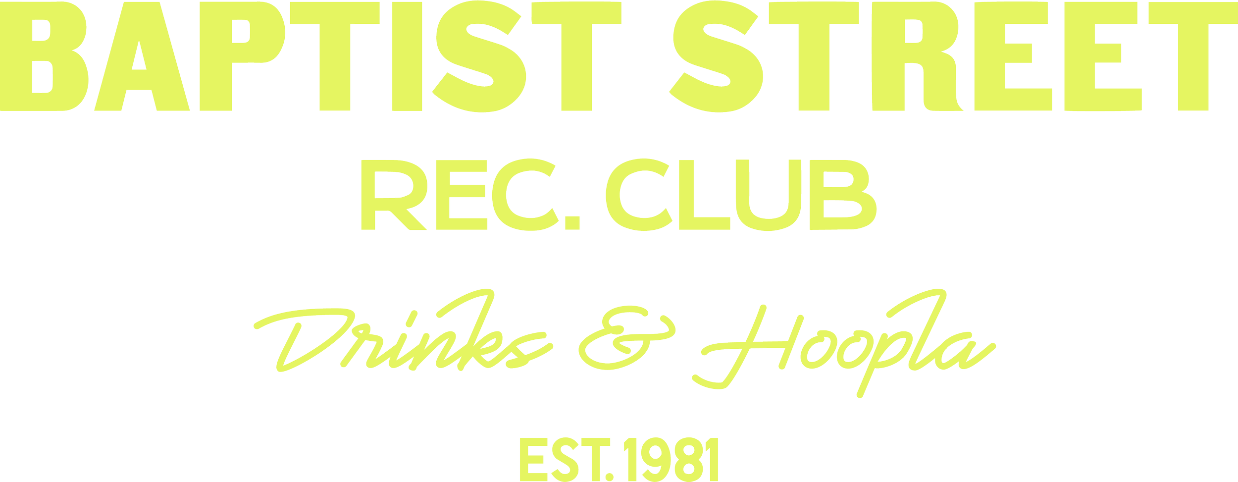 Baptist Street Rec. Club logo